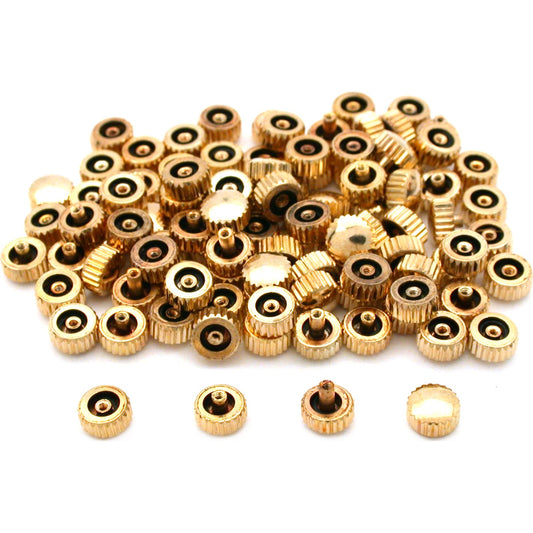 Watch Crowns Gold Tone 100Pcs