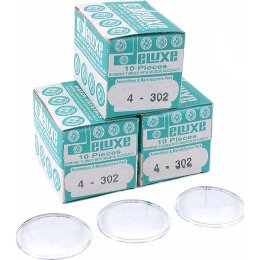 Plastic Watch Crystals 30.2mm 30Pcs