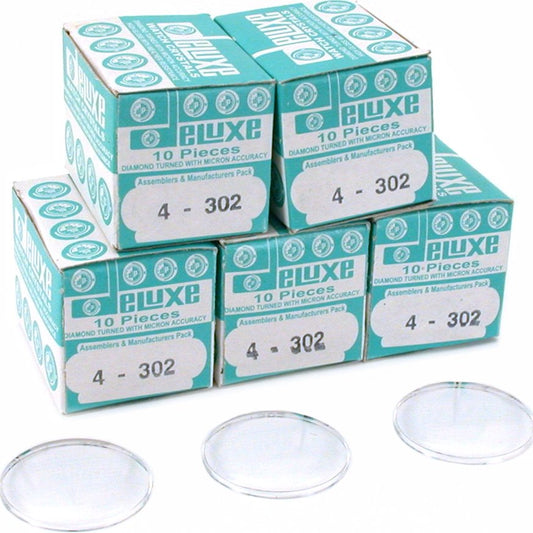 50 Plastic Watch Crystals Watchmakers Dome Parts 30.2mm