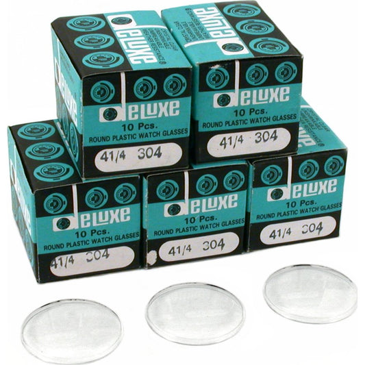 50 Plastic Watch Crystals Watchmakers Dome Parts 30.4mm
