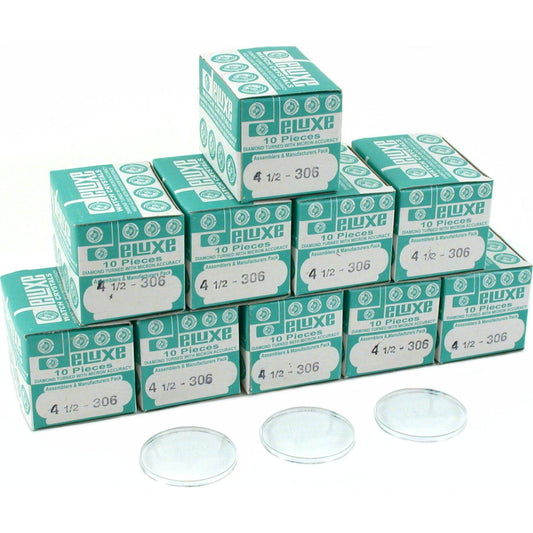 100 Plastic Watch Crystals Watchmaker Dome Parts 30.6mm