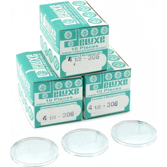 Plastic Watch Crystals 30.6mm 30Pcs