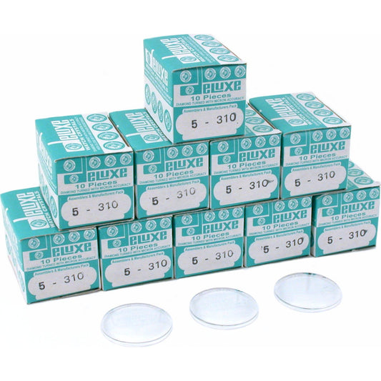 100 Plastic Watch Crystals Watchmakers Dome Parts 31mm