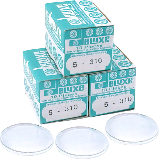 Plastic Watch Crystals 31mm 30Pcs