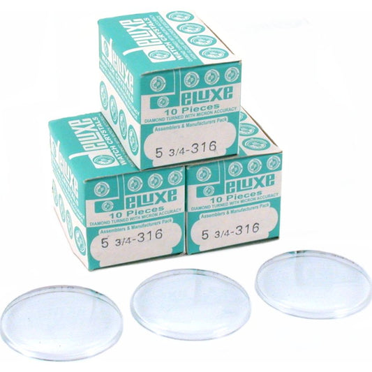 Plastic Watch Crystals 31.6mm 30Pcs