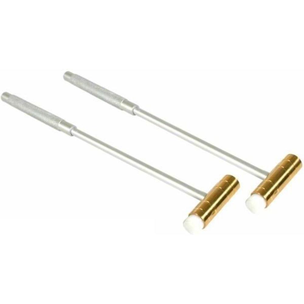 2 Nylon Brass Mallet Hammer Steel Metal Tapping Tools