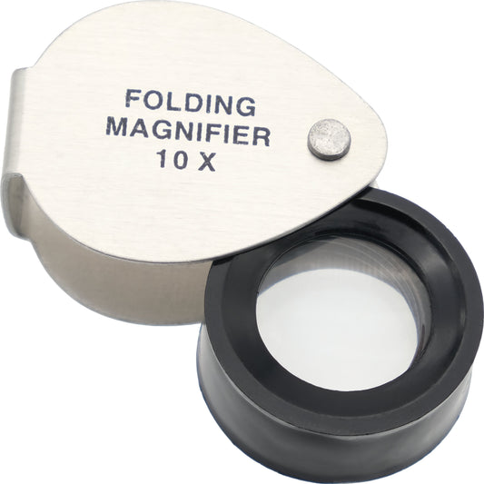 10x Round Loupe Chrome Plated 15mm
