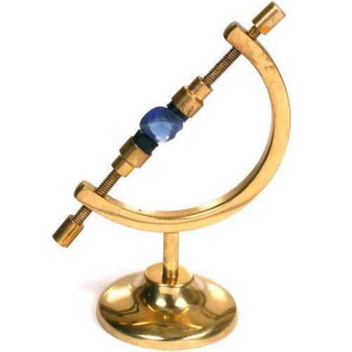 Gem Display Stand Brass