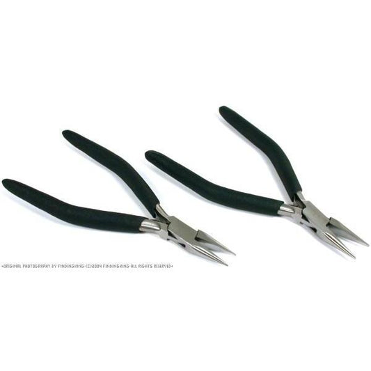 2 Chain Nose Pliers 6 1/2" Plier Hobby Craft Jewelers Jewelry Repair Tools
