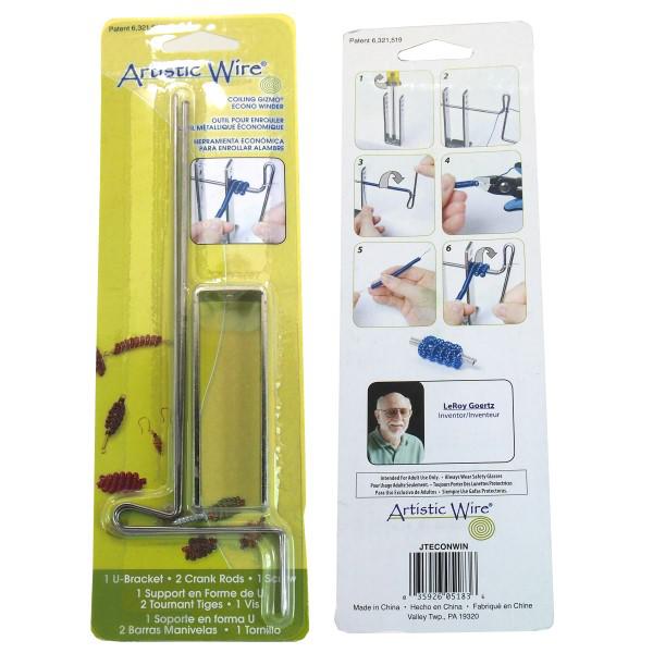 The Coiling Gizmo & Plastic Graduated Ring Mandrel Jewelers Tools Kit 2 Pcs