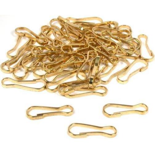 50 Lanyard Hooks Key Chain Hobby Craft Brass Parts