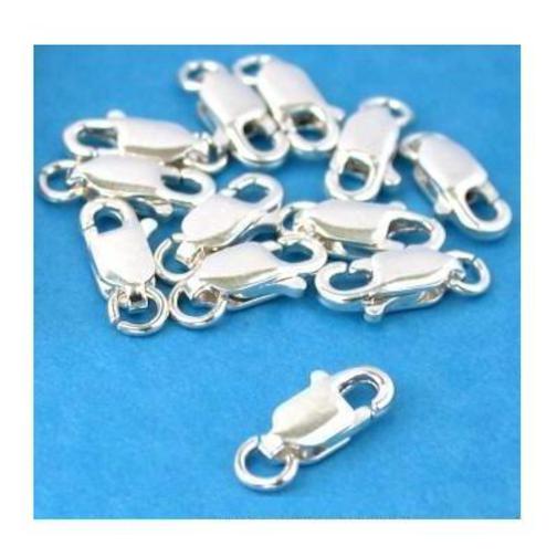 12 Sterling Silver Lobster Claw Clasps Jewelry Findings