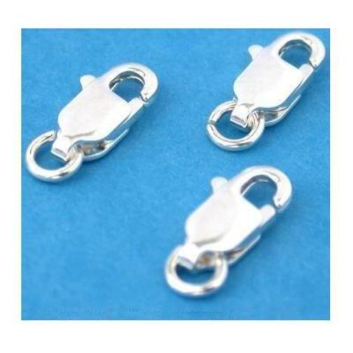 3 Sterling Silver Lobster Claw Clasps Jewelry Findings
