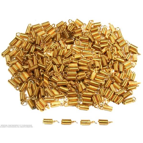 300 Gold Plated End Caps Necklace Chain Cord Connectors