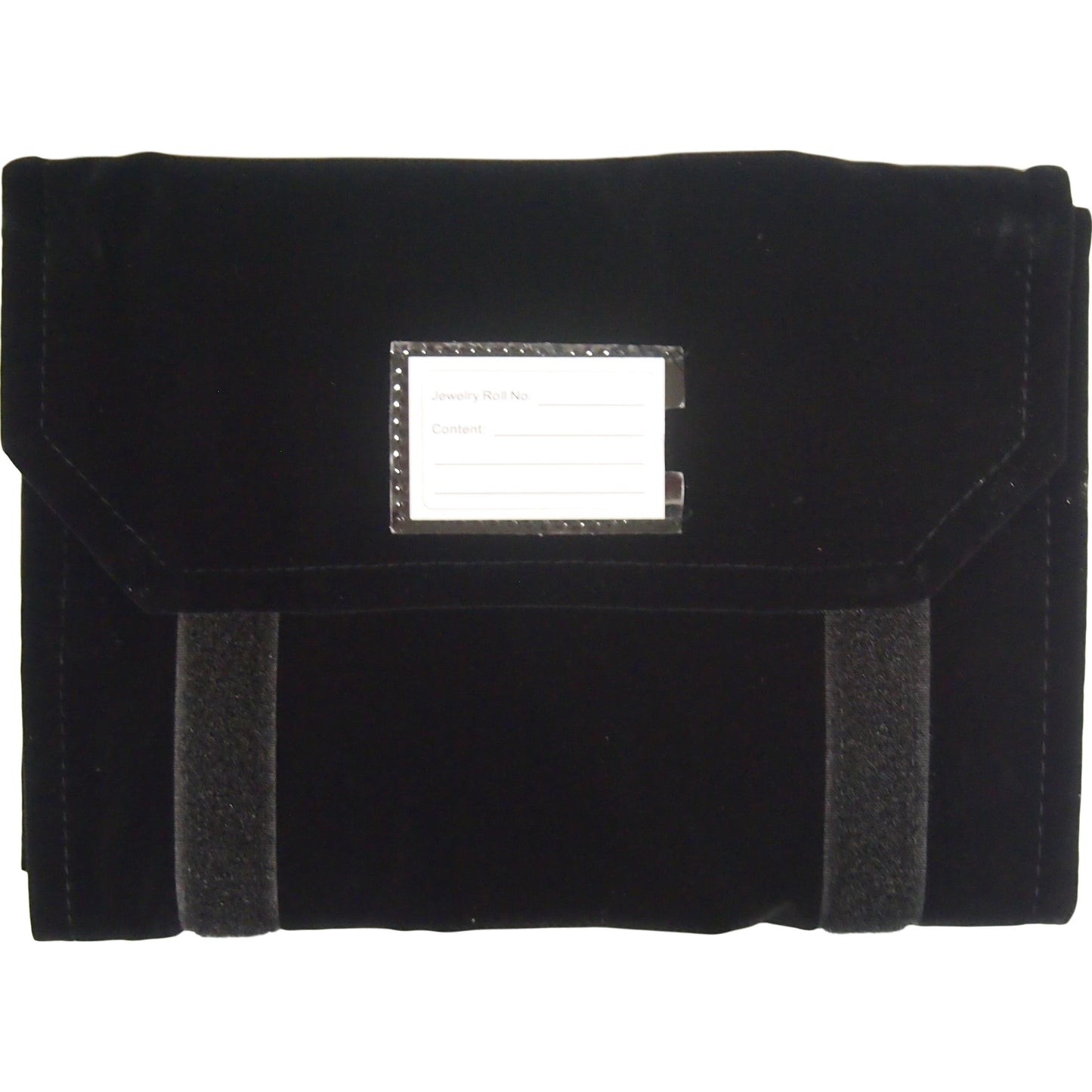 Black Velvet Chain Roll Up 20 Snaps Travel Display FindingKing