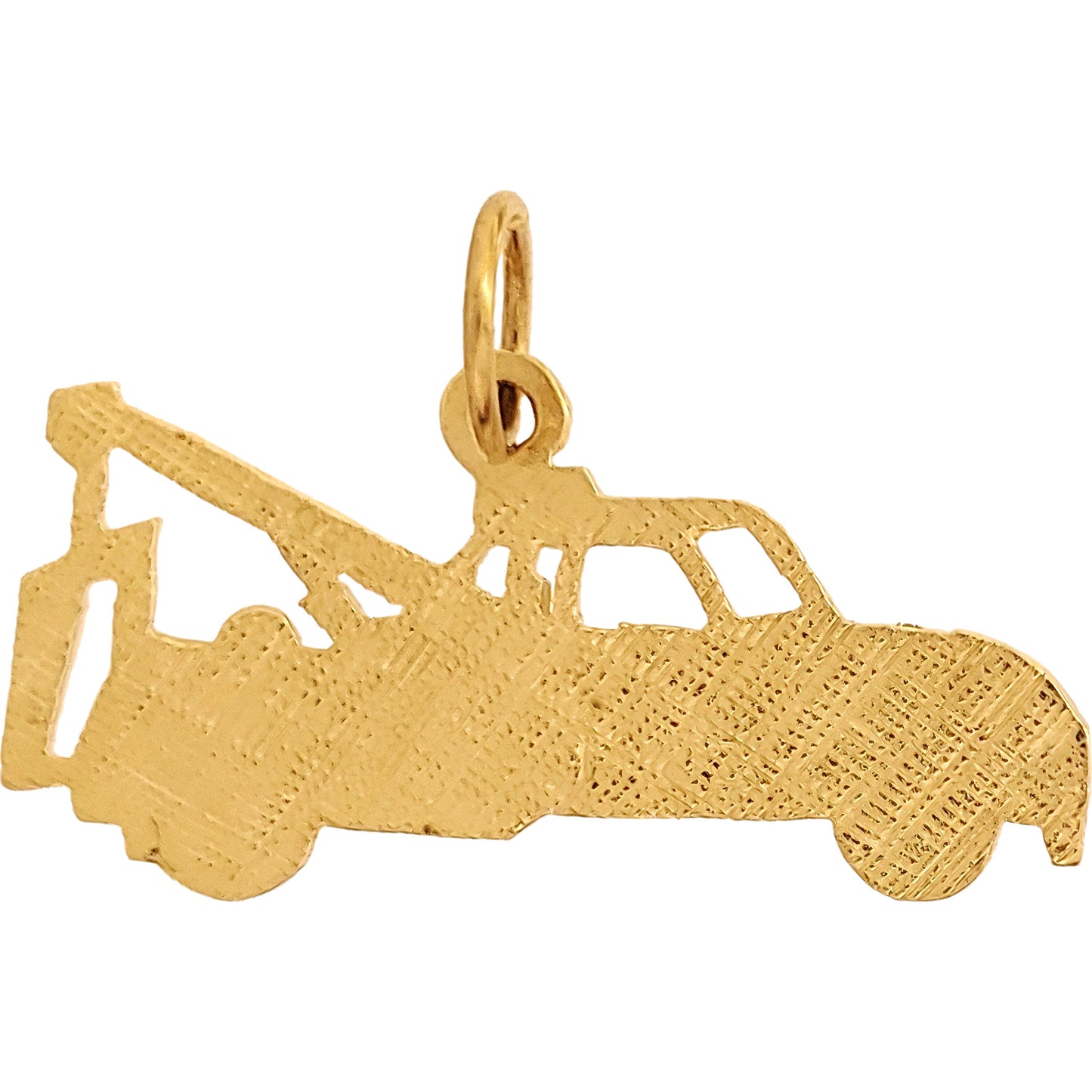 Tow Truck Charm 14k Gold 11mm
