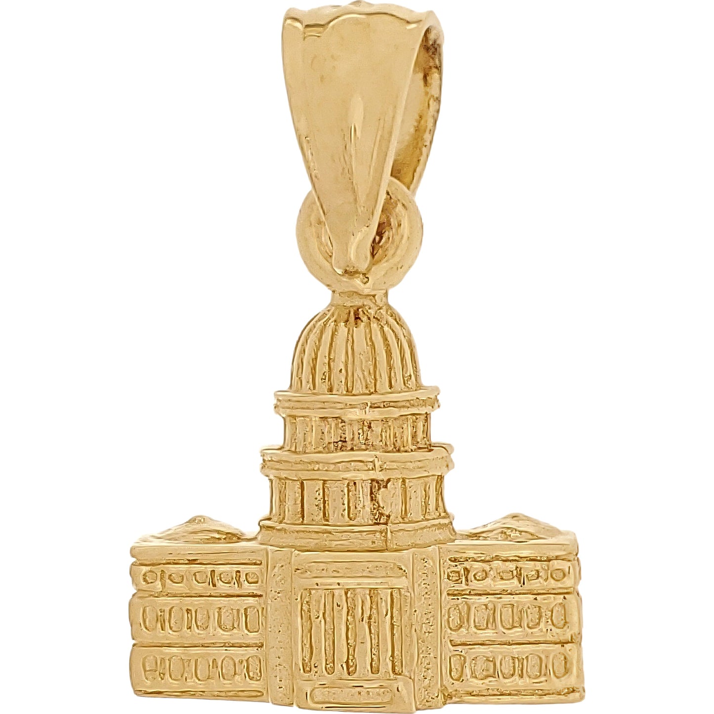 United States Capitol Charm 14K Gold 12mm