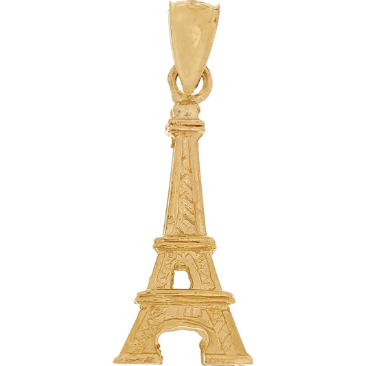 Eiffel Tower Charm 14k Gold 21mm