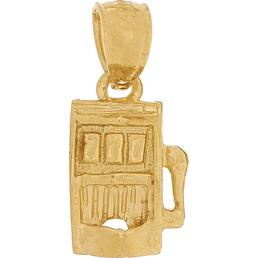 Slot Machine Charm 14k Gold 13.5mm