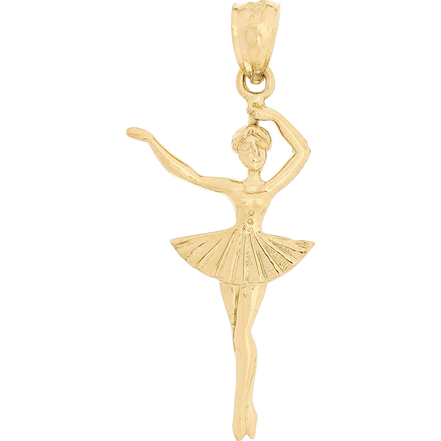 Ballerina Charm 14k Gold 32mm