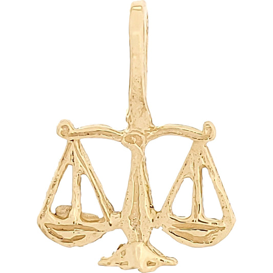 Libra Charm 14k Gold 12mm