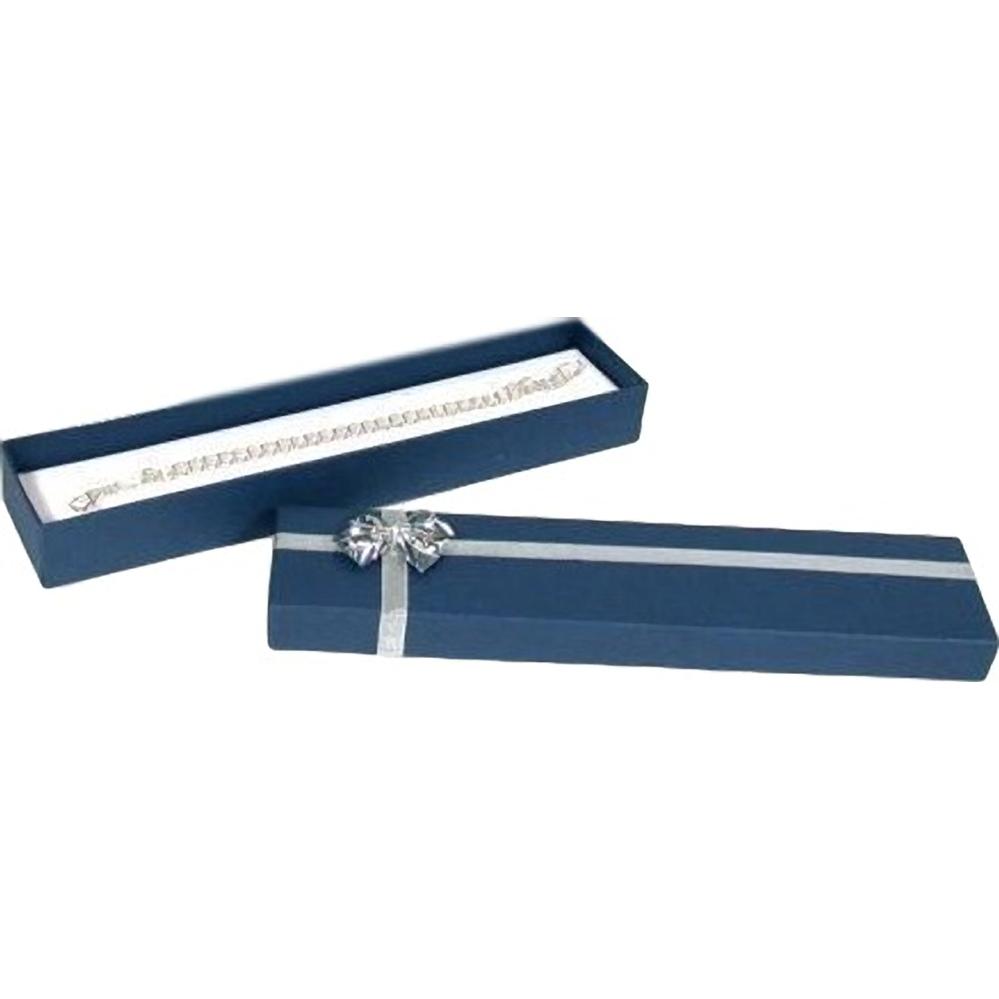 Bracelet Bow-Tie Gift Box Blue 8" (Only 1 Box)
