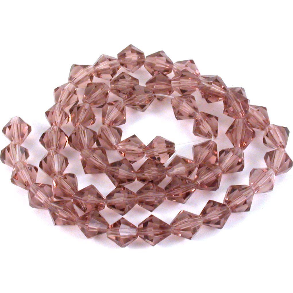 Bicone Faceted Fire Polished Chinese Crystal Beads Amethyst 6mm 3 Strands