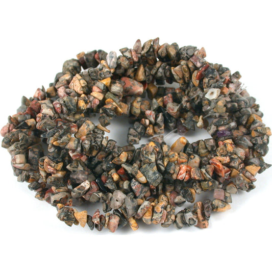 Jasper Picture Chip Beads 2 Strands