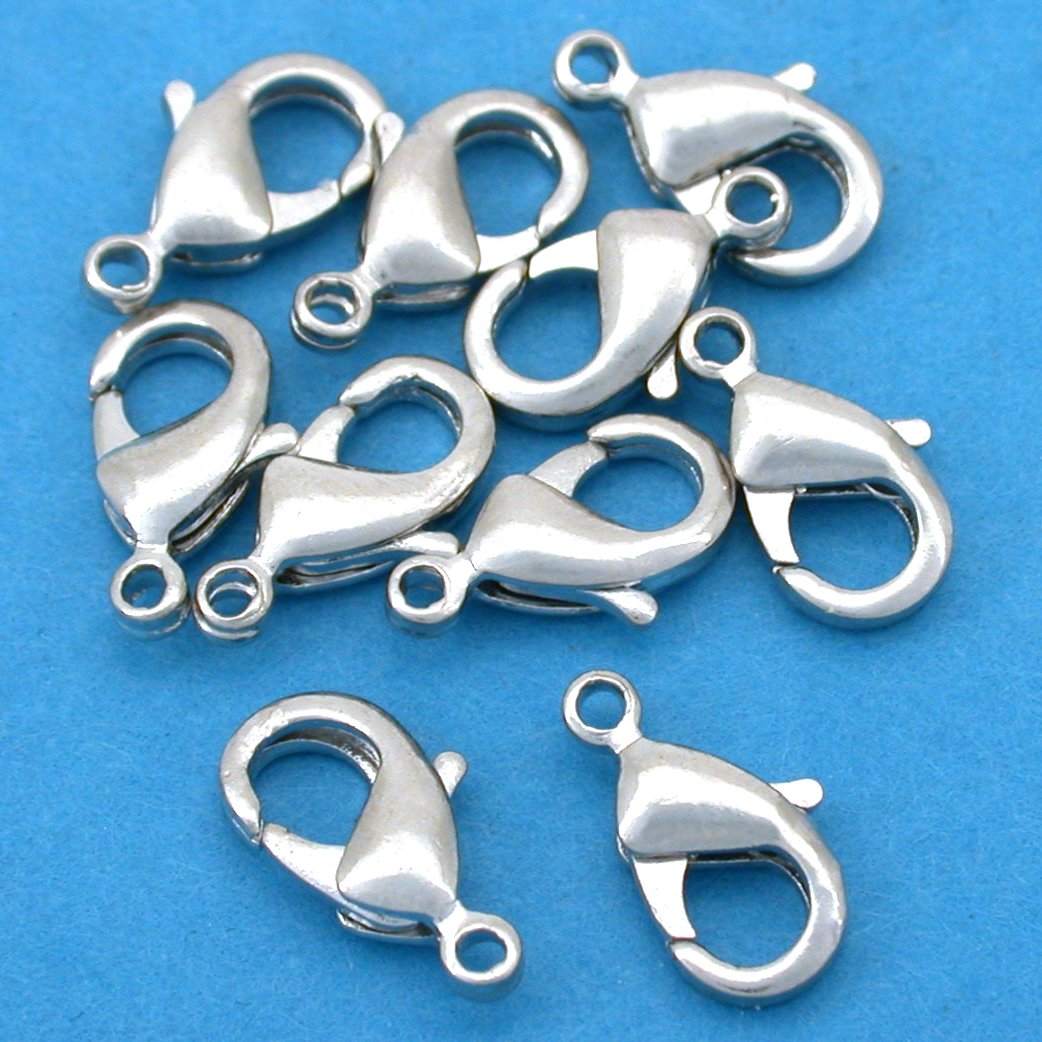 Lobster Clasp Chrome Plated 10Pcs