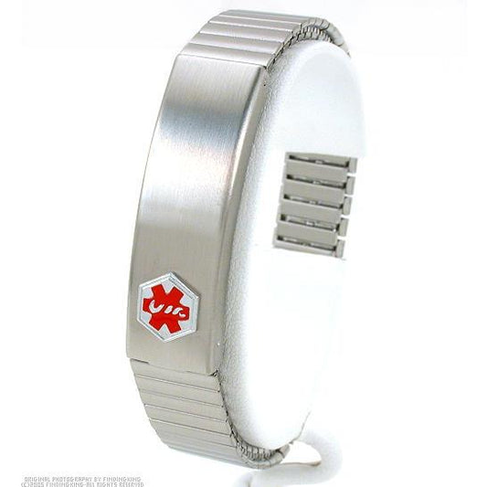Medical ID Information Bracelet Stainless Steel 8"