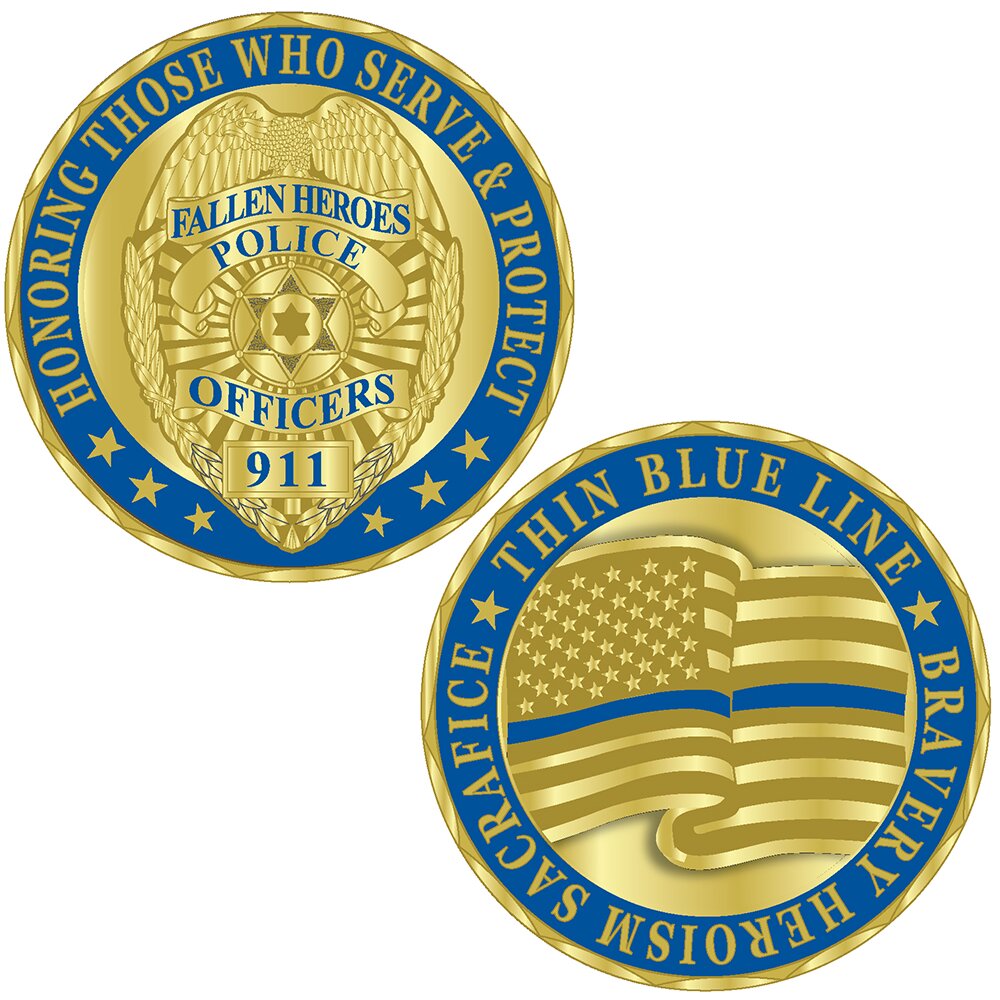 U.S Military Challenger Coin-Fallen Police Officers – FindingKing