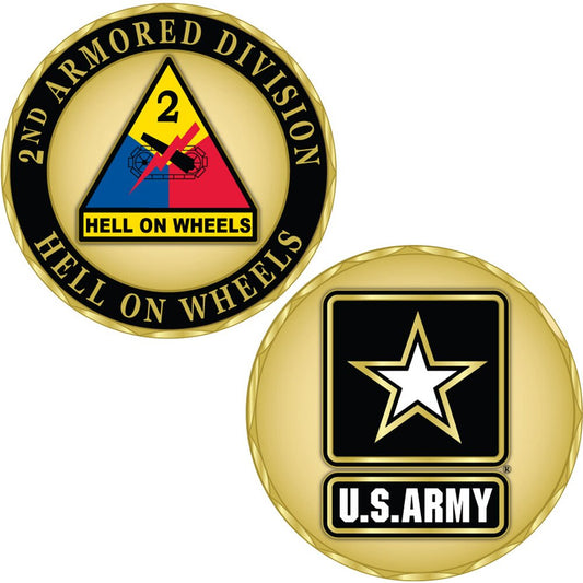 U.S Military Challenge Coin-2nd Armored Division