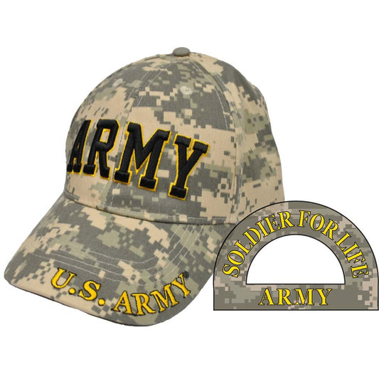 CP00128 Camo U.S. Army "ARMY" Letters Cap