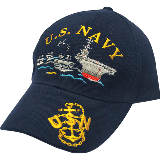 U.S. Navy Fouled Anchor Chief Petty Officer Hat Cap Blue