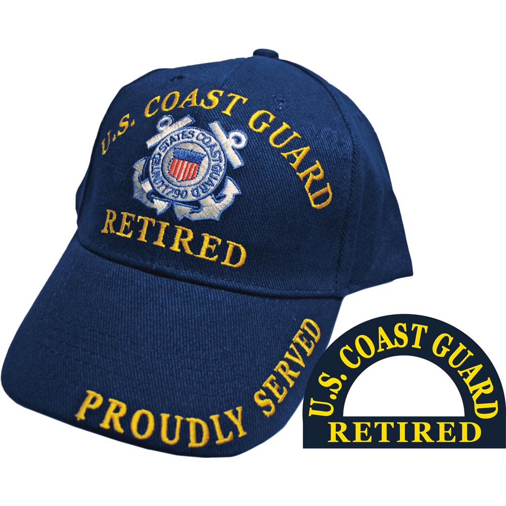 U.S. Coast Guard Retired Hat Cap Blue