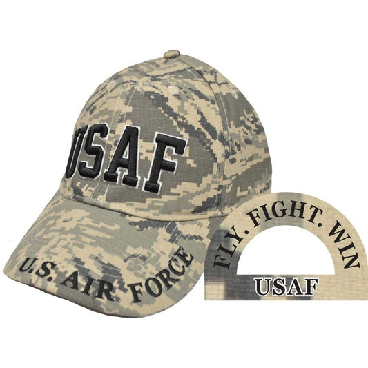 CP00415 Camo U.S. Air Force "USAF" Embroided Letters Cap