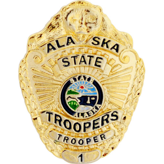 Alaska State Trooper Badge Pin 1"