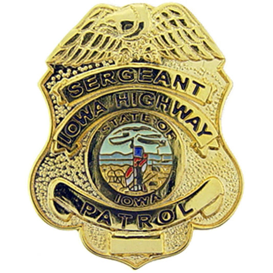 Iowa State Patrol Badge Pin 1"