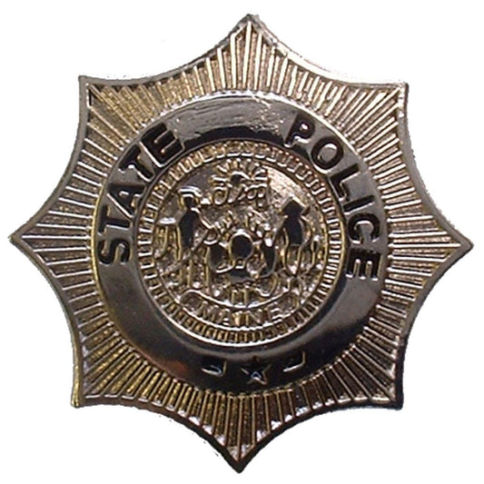 Maine State Police Badge Pin 1"