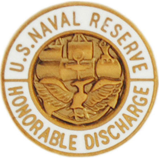 U.S. Navy Reserve Honorable Discharge Pin 1"