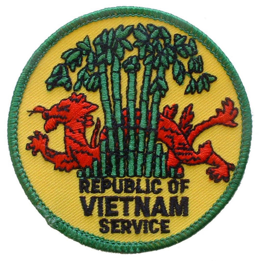 Vietnam Republic Service Patch Yellow & Green 3"
