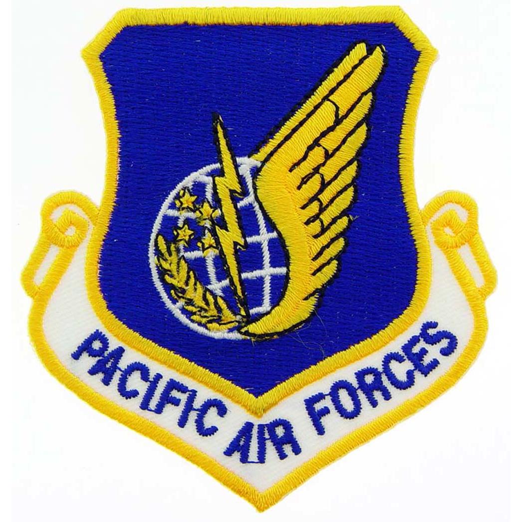 U.S. Air Force Pacific Air Forces Shield Patch 3"