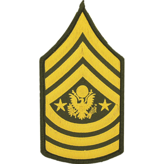 Command Sergeant Major The Army Dress Green Patches 3"