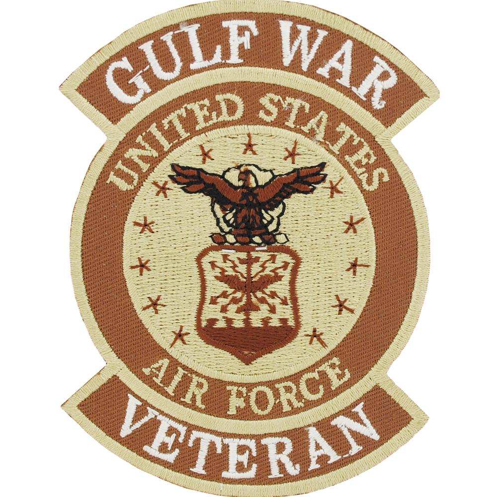 U.S. Air Force Gulf War Veteran Patch Brown 3 1/8"