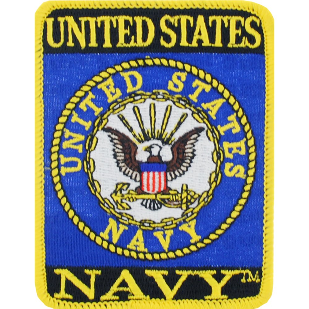 U.S. Navy Logo Patch Blue & White 3"