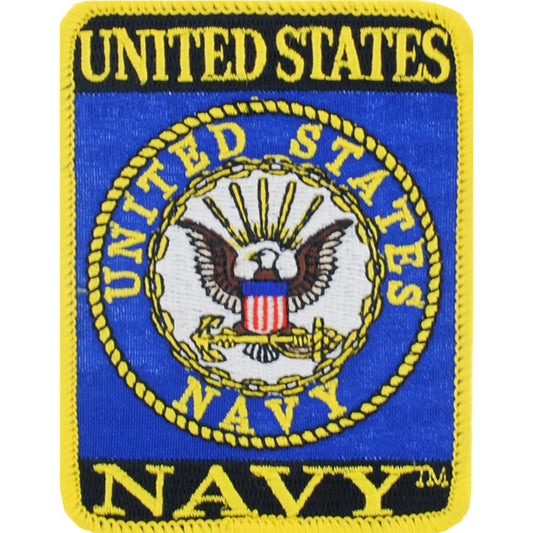 U.S. Navy Logo Patch Blue & White 3"