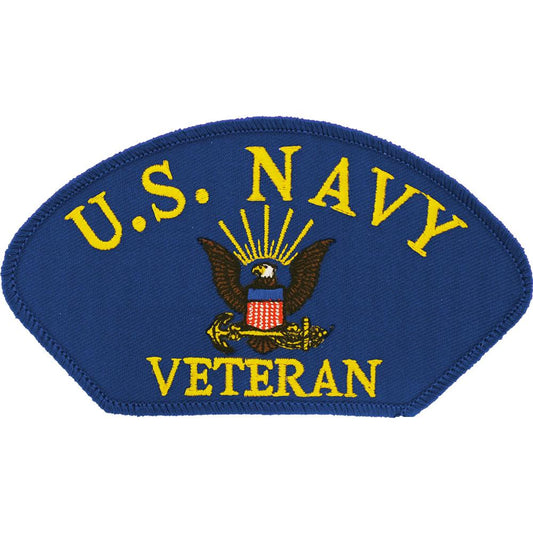 U.S. Navy Veteran Hat Patch 2 3/4" x 5 1/4"