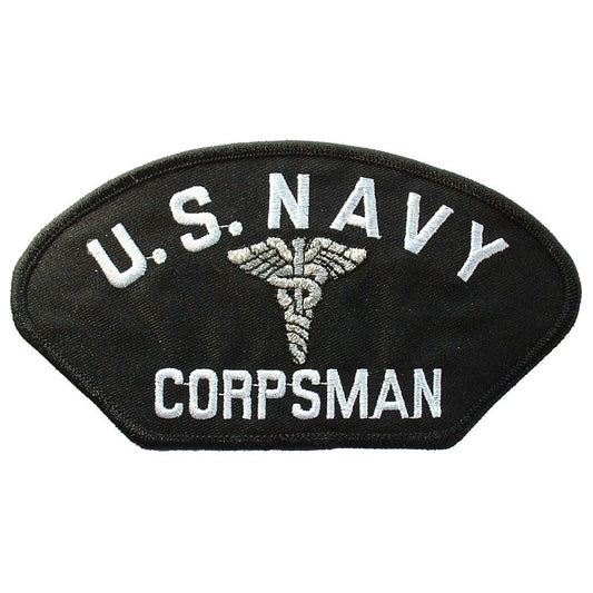 U.S. Navy Corpsman Hat Patch 2 3/4" x 5 1/4"