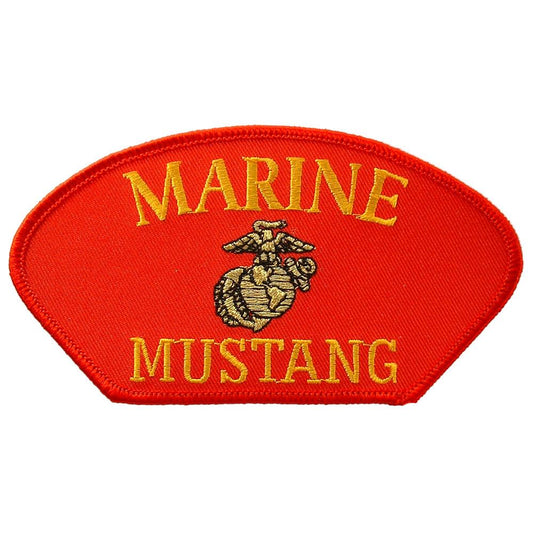 U.S.M.C. Mustang Hat Patch 2 3/4" x 5 1/4"