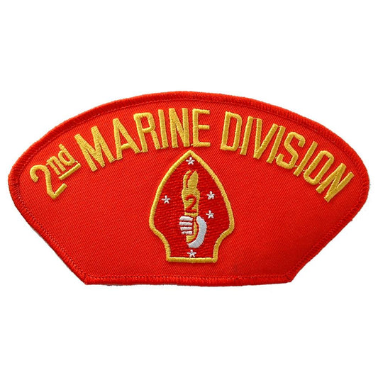 U.S.M.C. 2nd Marine Division Hat Patch 2 3/4" x 5 1/4"
